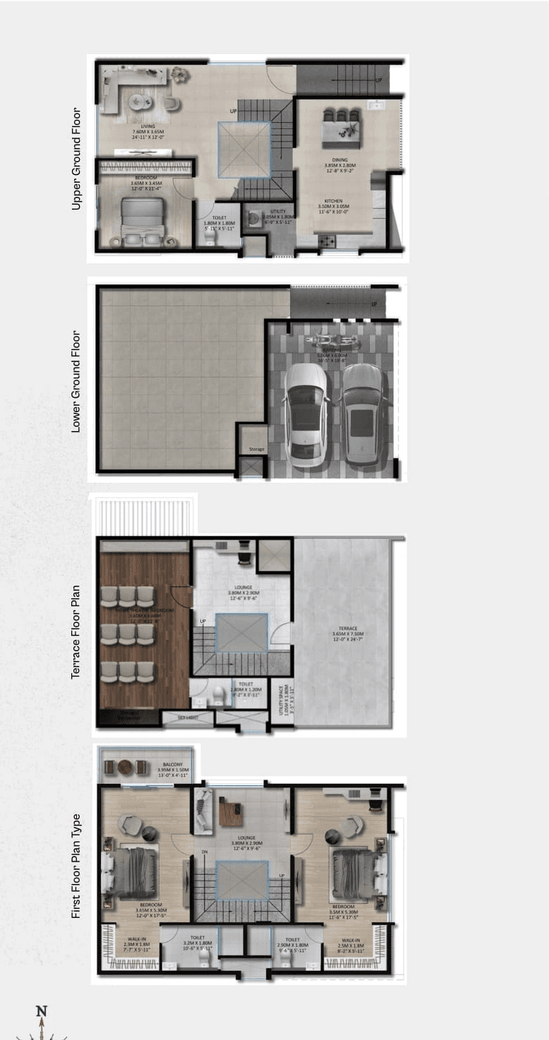 Vaishno Luxuria Unit plan - 2332 sq.ft.