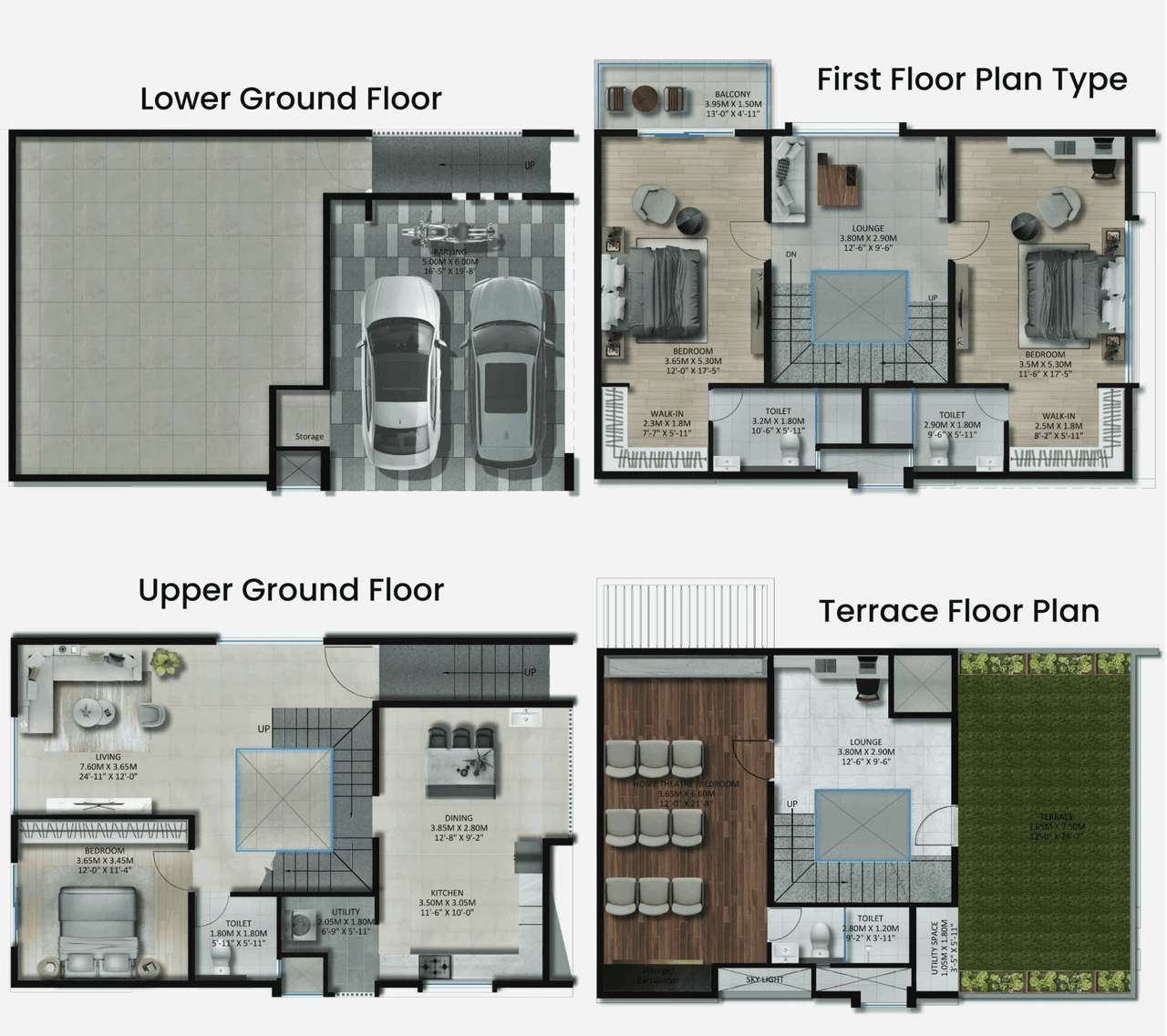 Vaishno Luxuria Unit plan - 2340 sq.ft.