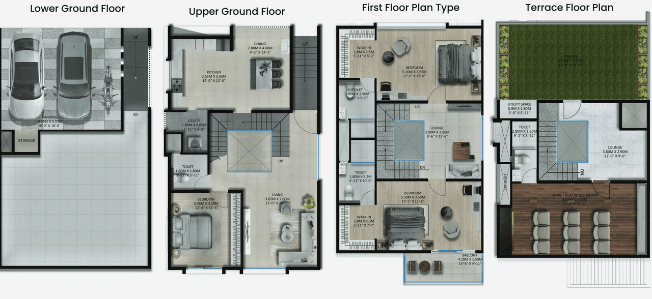 Vaishno Luxuria Unit plan - 2347 sq.ft.