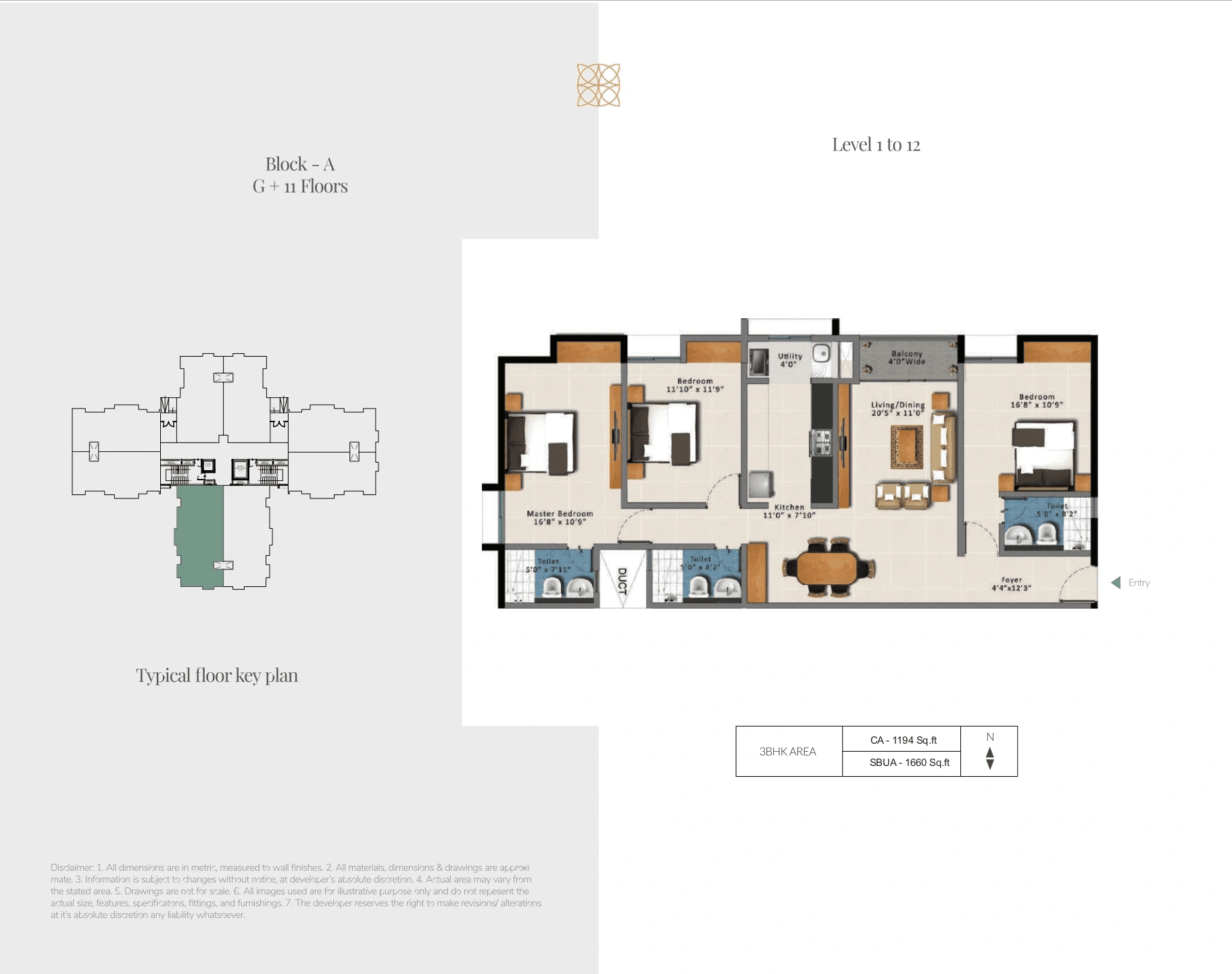 Unit plan - 917 sq.ft.