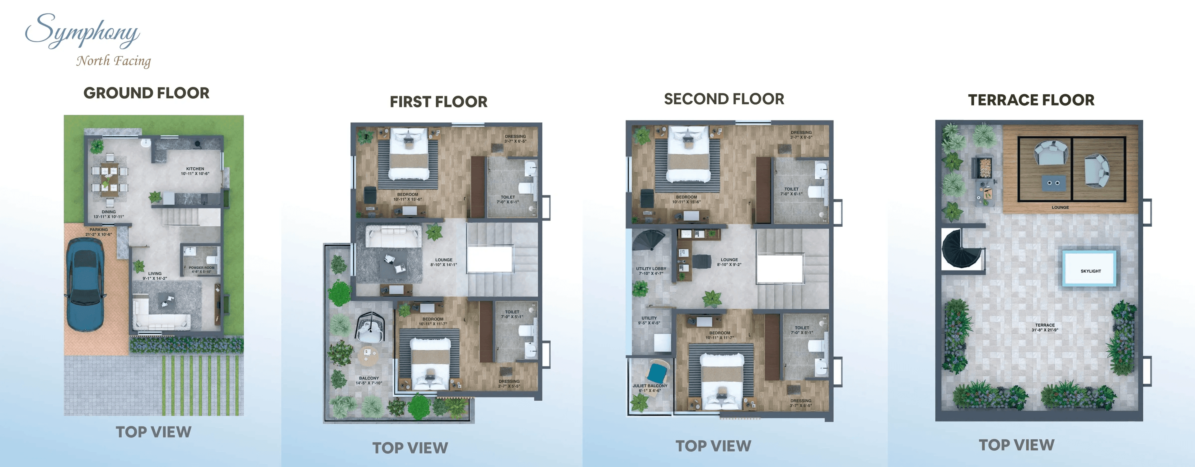 Unit plan - 1453 sq.ft.