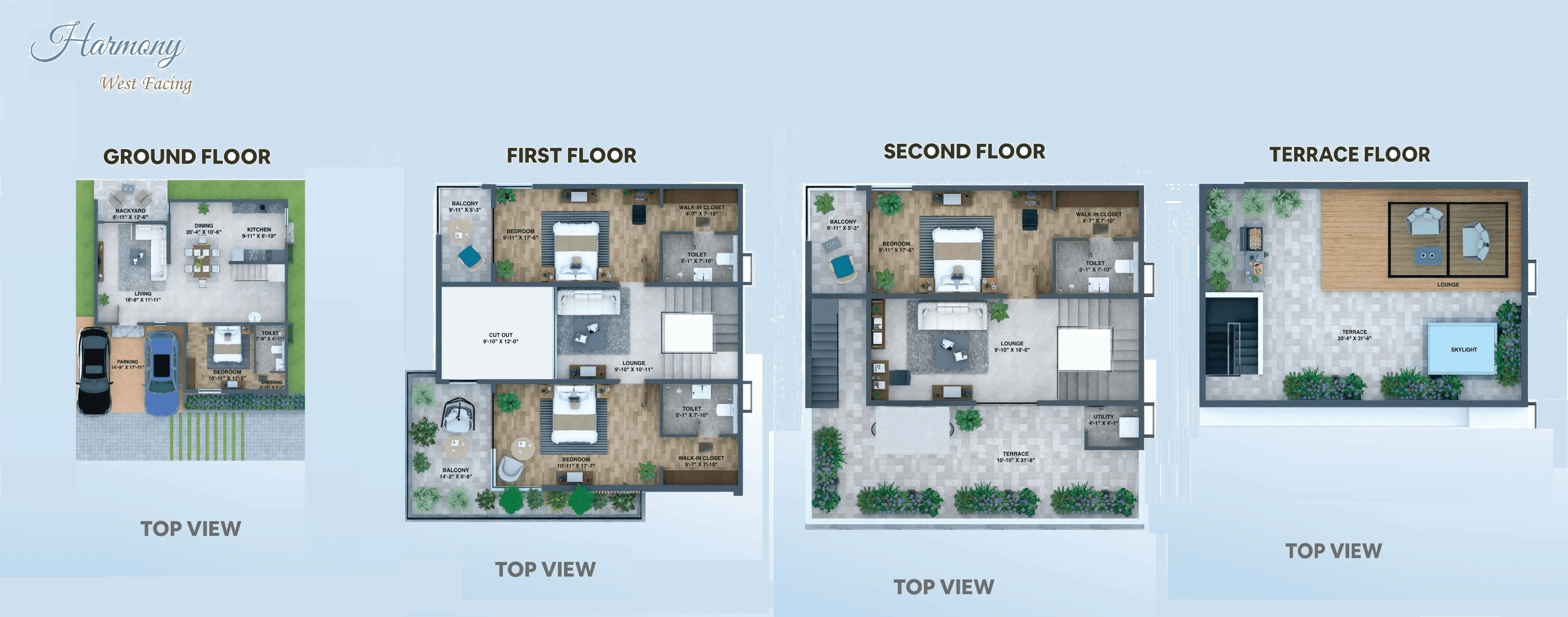 Unit plan - 1937 sq.ft.