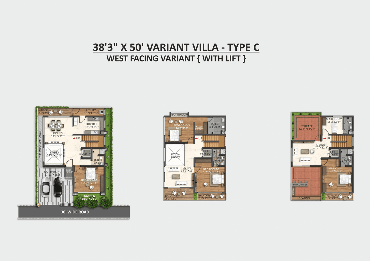 Ruchira Villa Feliz Unit plan - 1912 sq.ft.