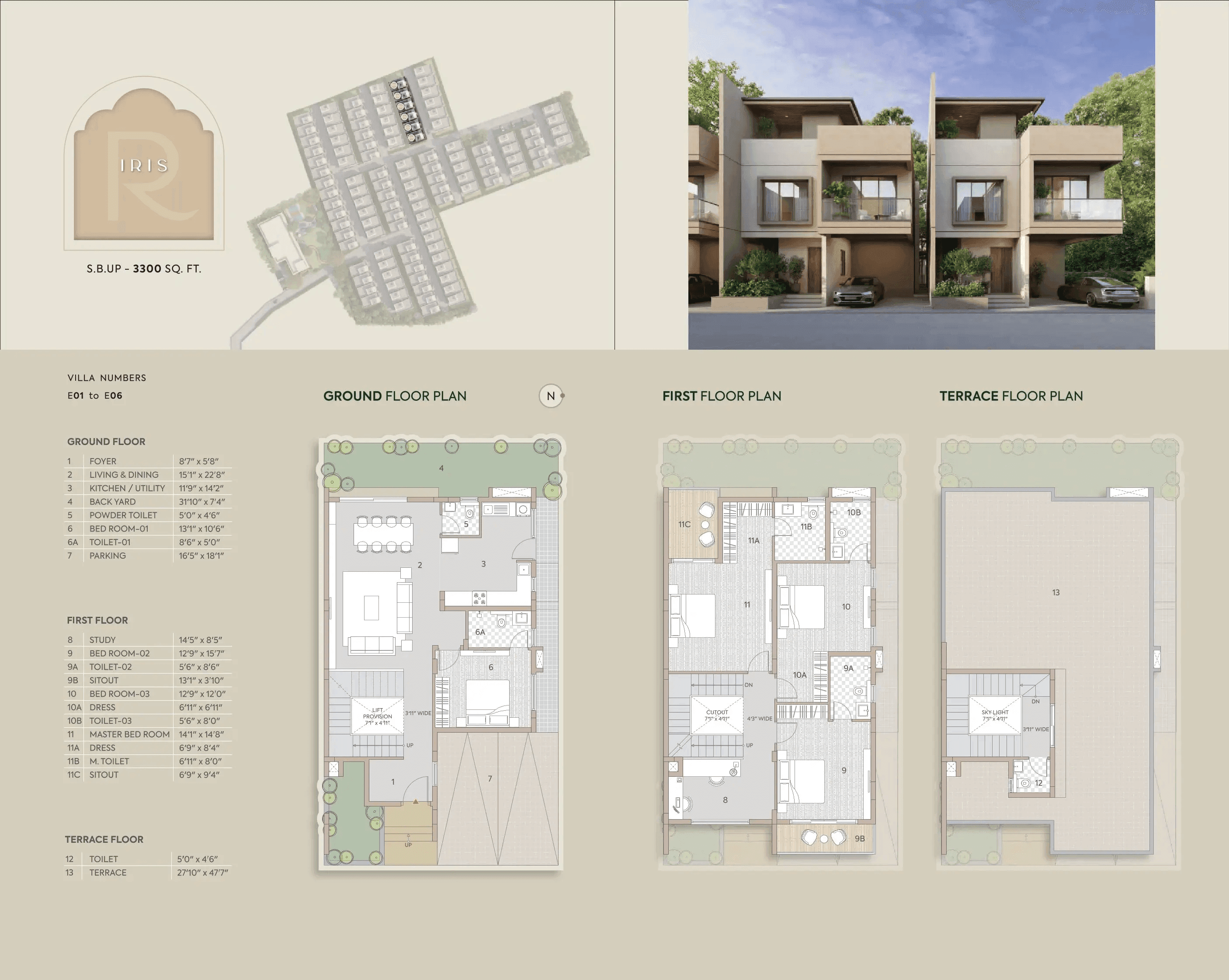 Goyal&Co Yelahanka Unit plan - 1823 sq.ft.