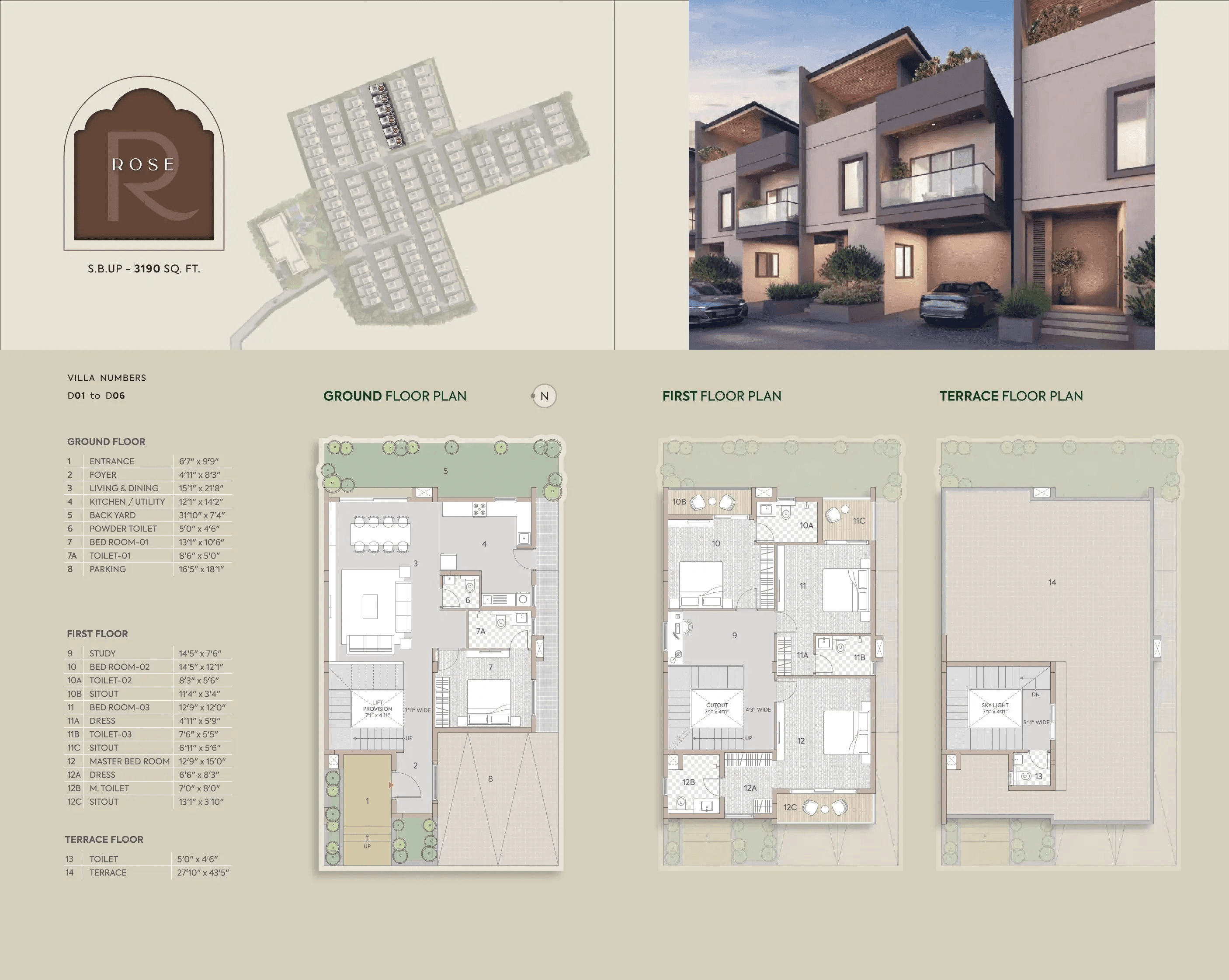 Goyal&Co Yelahanka Unit plan - 1823 sq.ft.