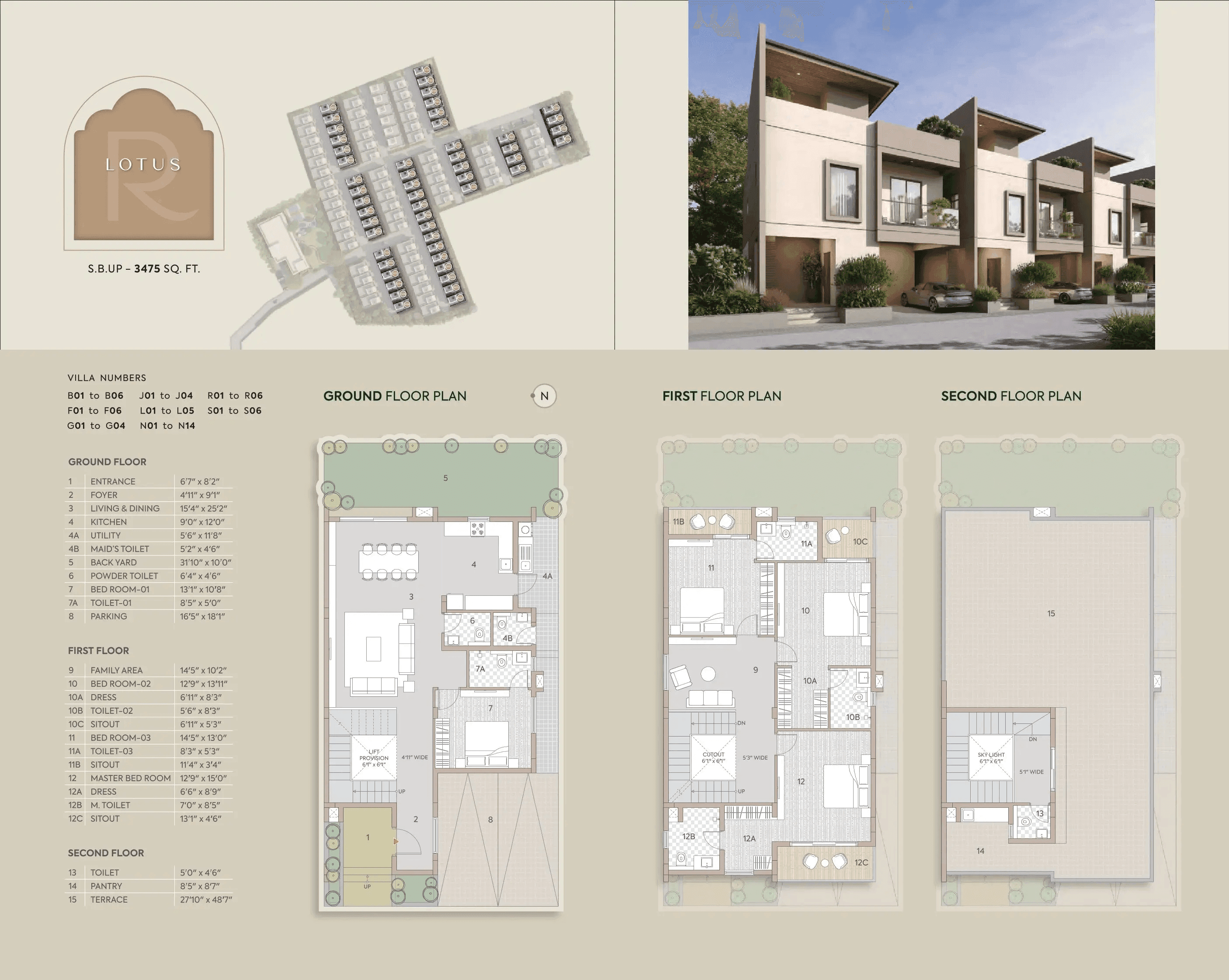 Goyal&Co Yelahanka Unit plan - 1999 sq.ft.