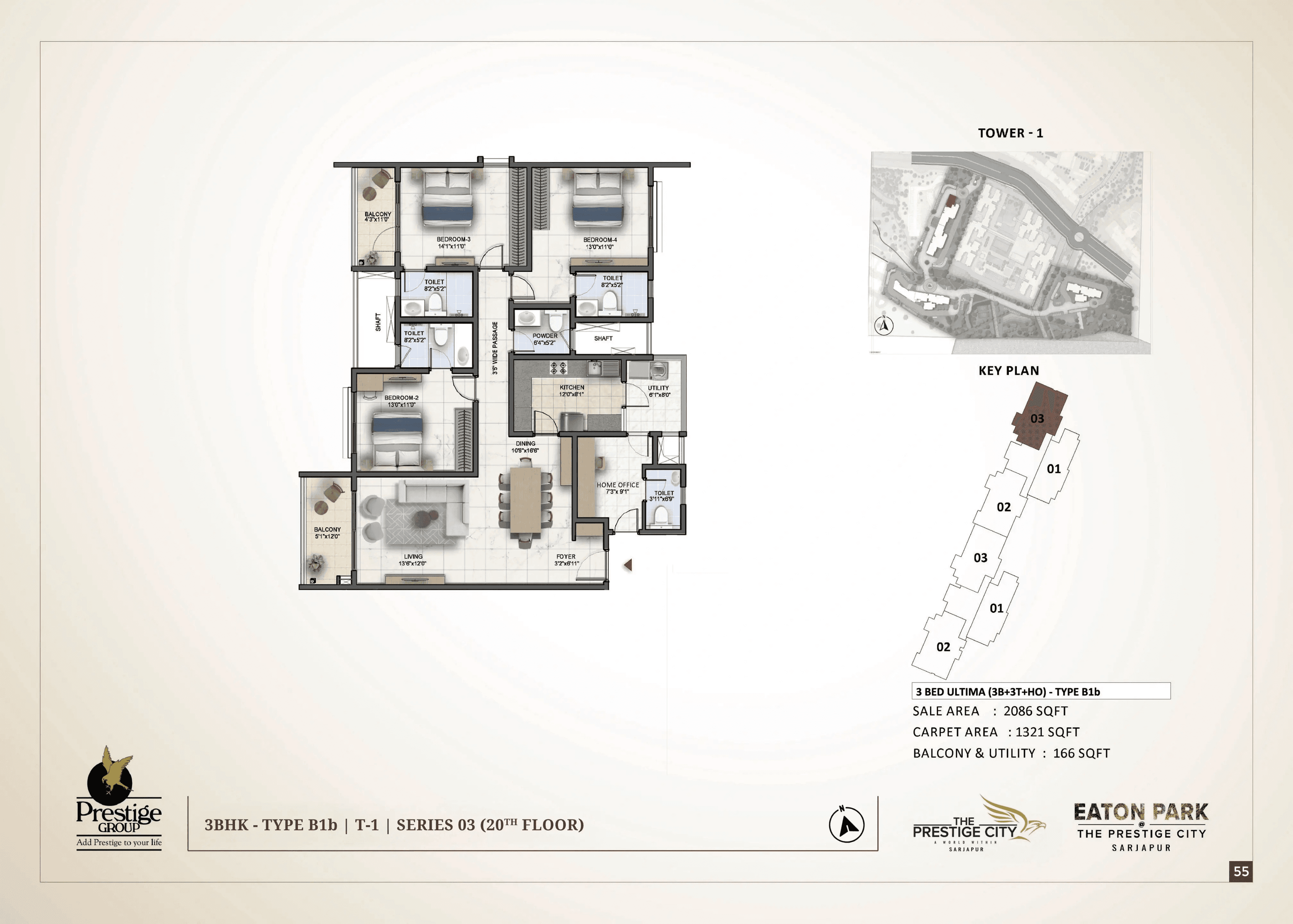 Unit plan - 1321 sq.ft.