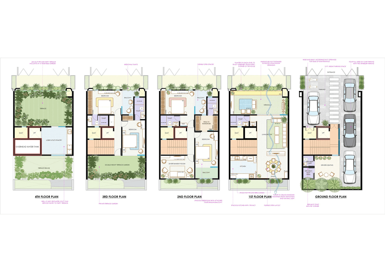 Samrat Green Republic Unit plan - 2269 sq.ft.