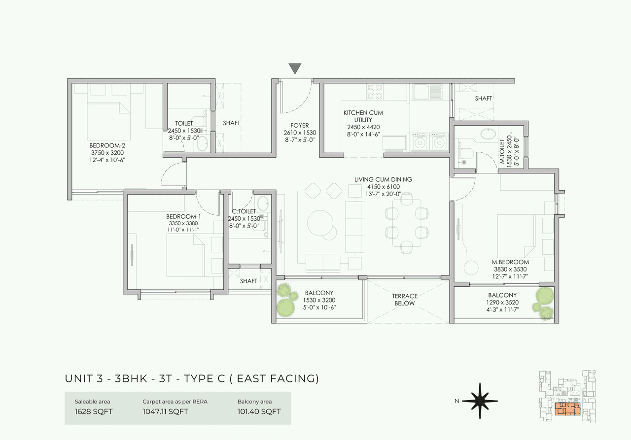 NBR Soul of the Seasons Unit plan - 1139 sq.ft.