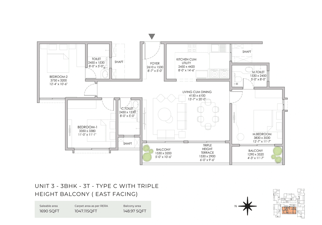 NBR Soul of the Seasons Unit plan - 1183 sq.ft.