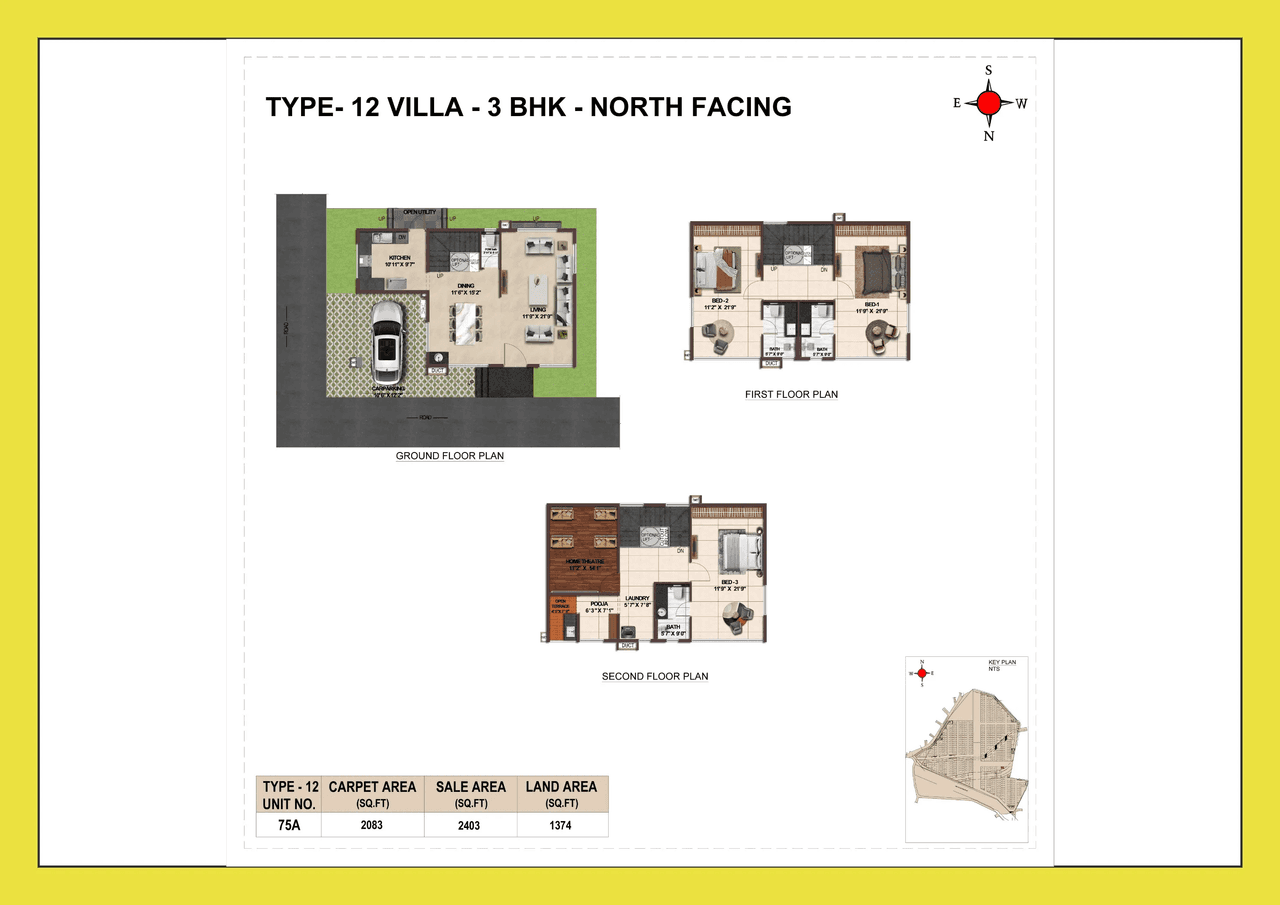 Casagrand VYBE Unit plan - 2083 sq.ft.