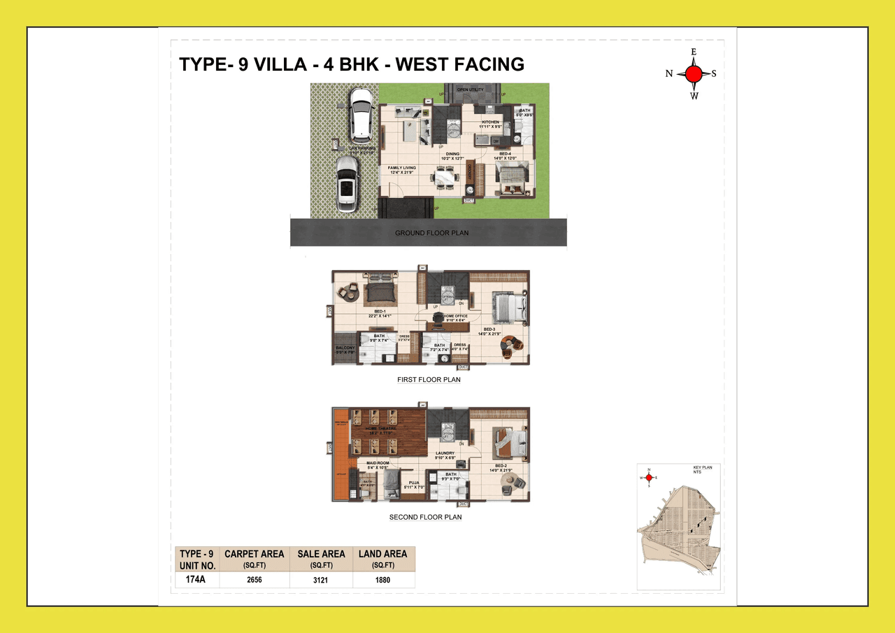 Casagrand VYBE Unit plan - 2656 sq.ft.