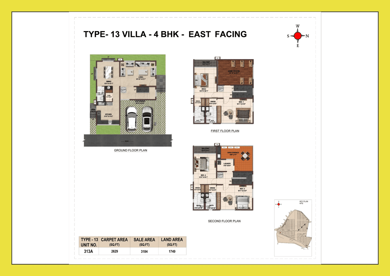 Casagrand VYBE Unit plan - 2629 sq.ft.