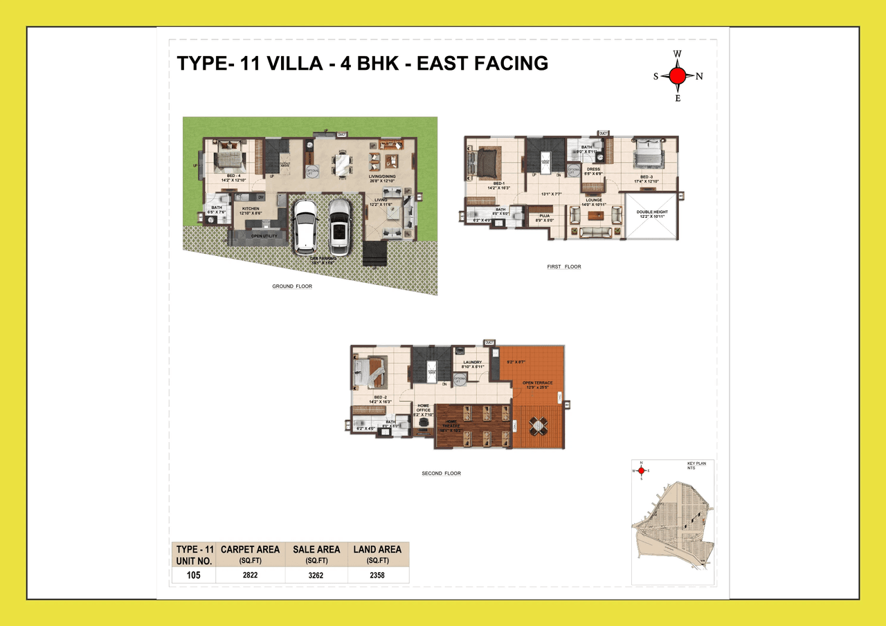 Casagrand VYBE Unit plan - 2822 sq.ft.