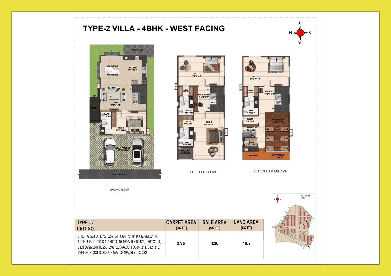 Casagrand VYBE Unit plan - 2776 sq.ft.