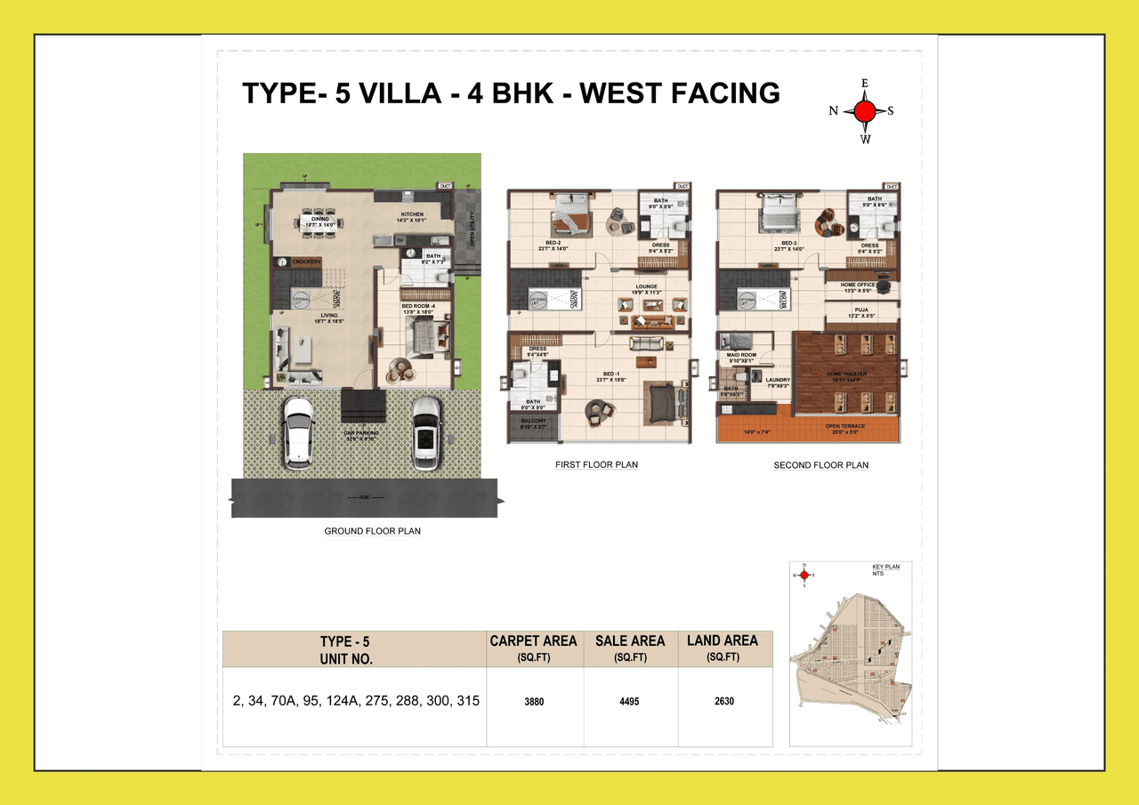 Casagrand VYBE Unit plan - 4495 sq.ft.