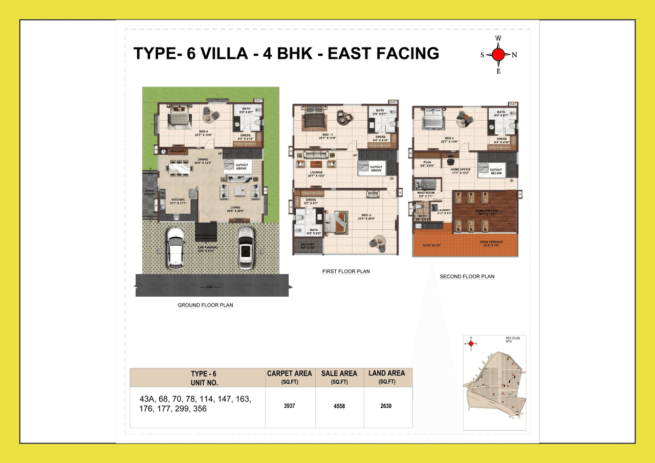 Casagrand VYBE Unit plan - 3937 sq.ft.