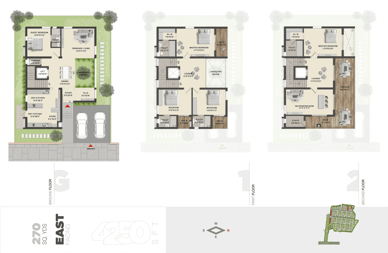 Speed Infra Constella Unit plan - 2957 sq.ft.
