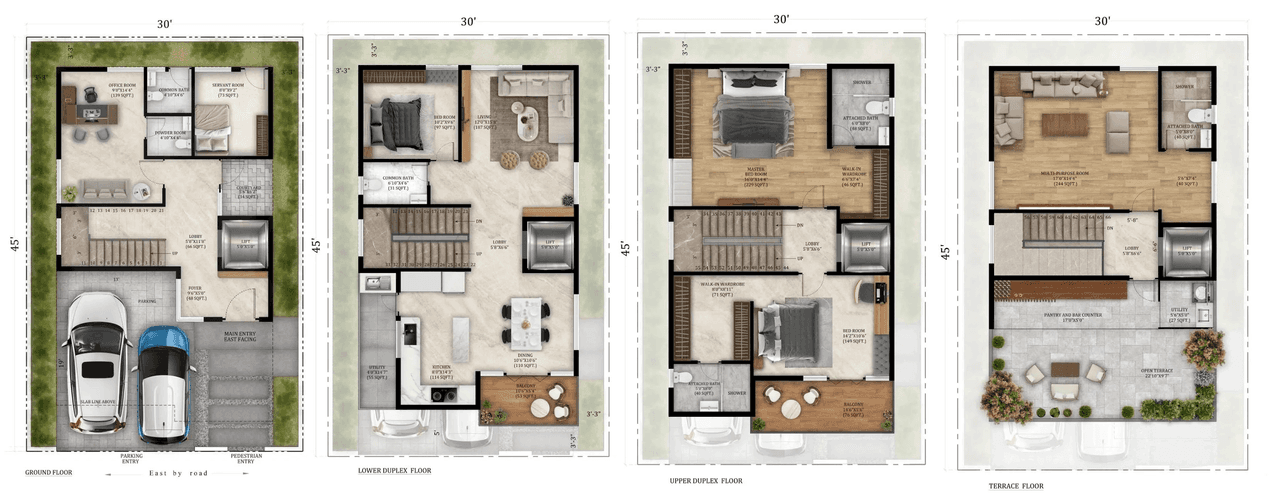 MJ Terra Vista Unit plan - 1350 sq.ft.