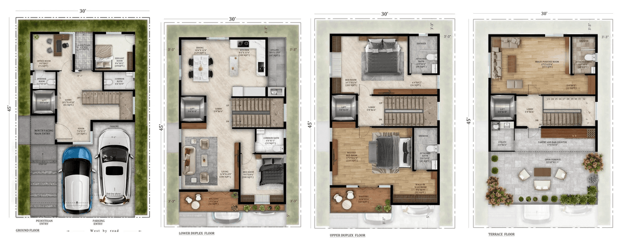 MJ Terra Vista Unit plan - 1555 sq.ft.