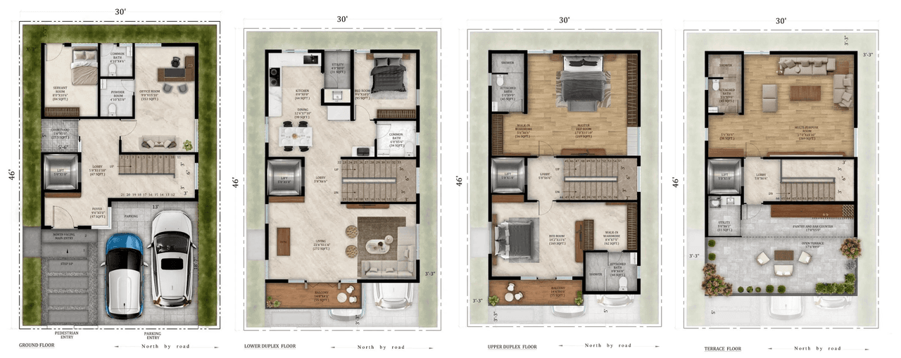 MJ Terra Vista Unit plan - 1885 sq.ft.