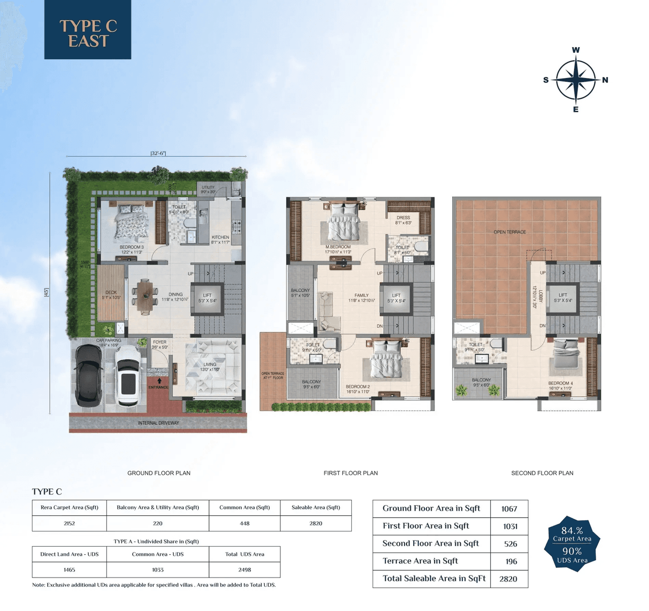 TVH Bay Villa Unit plan - 2152 sq.ft.