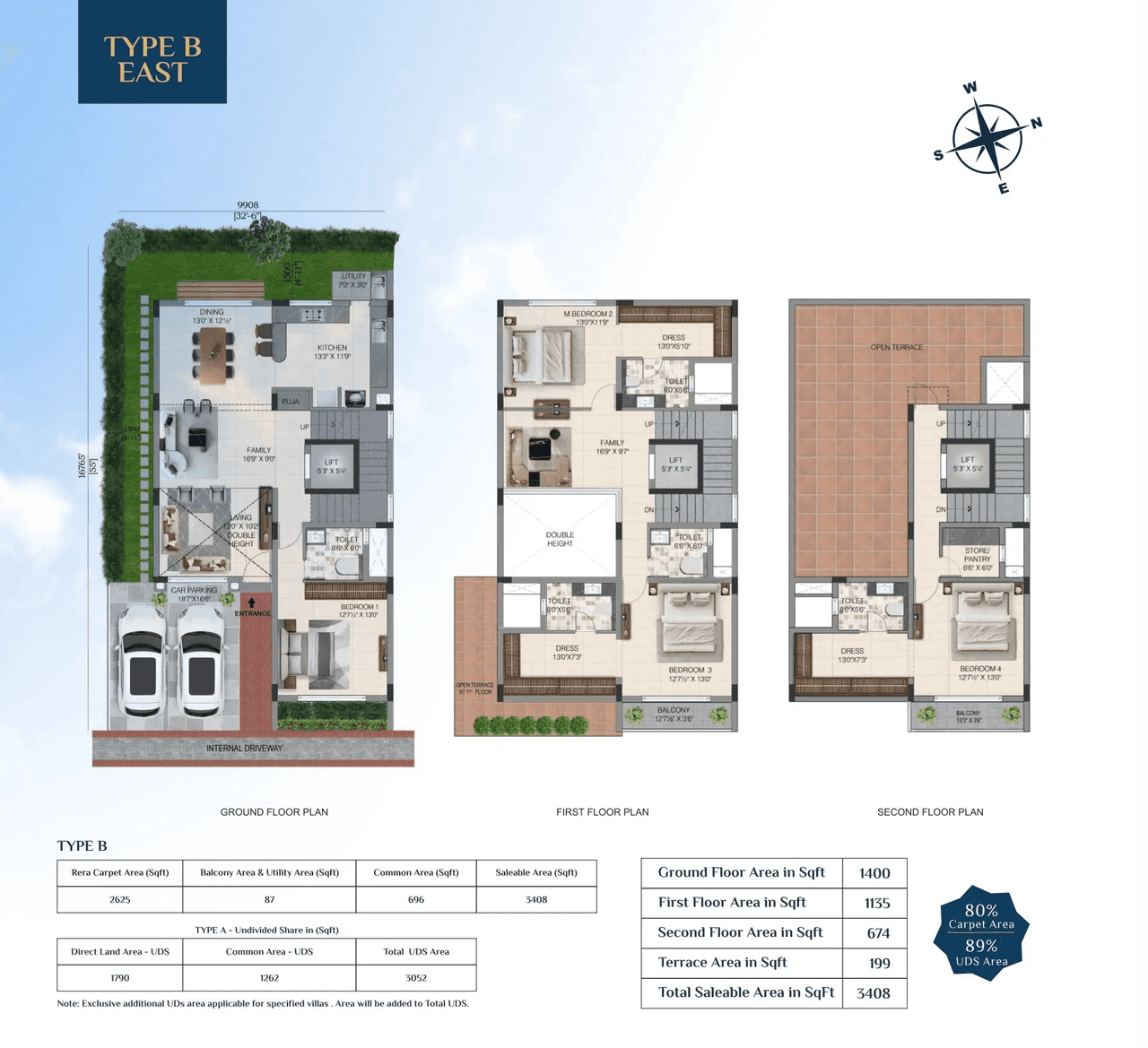 TVH Bay Villa Unit plan - 2625 sq.ft.