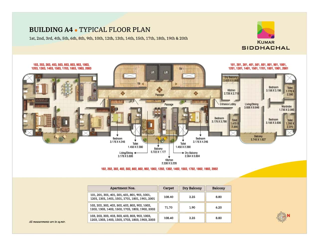 Kumar Siddhachal Floor Plan