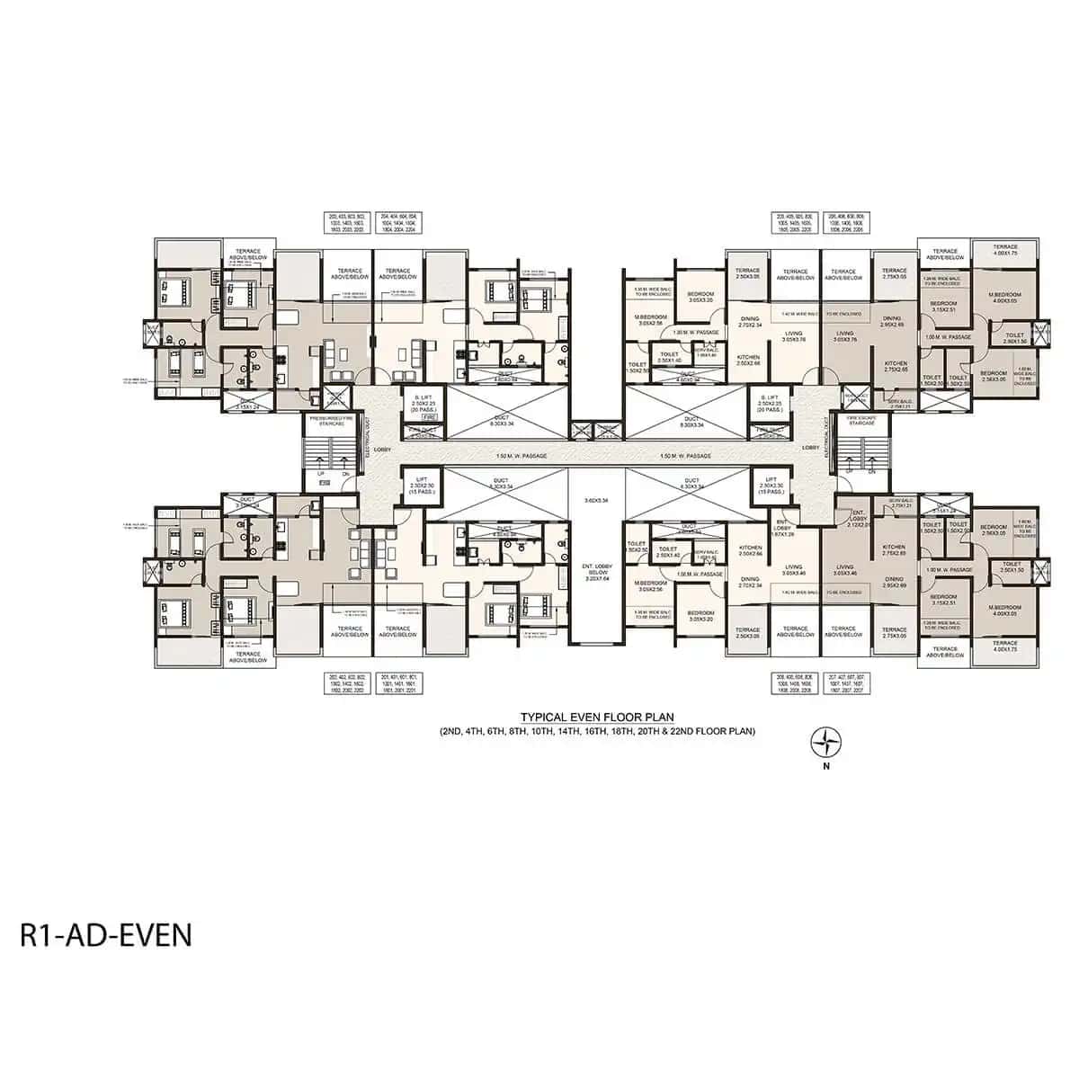 Kolte Patil Arezo Floor plan 1