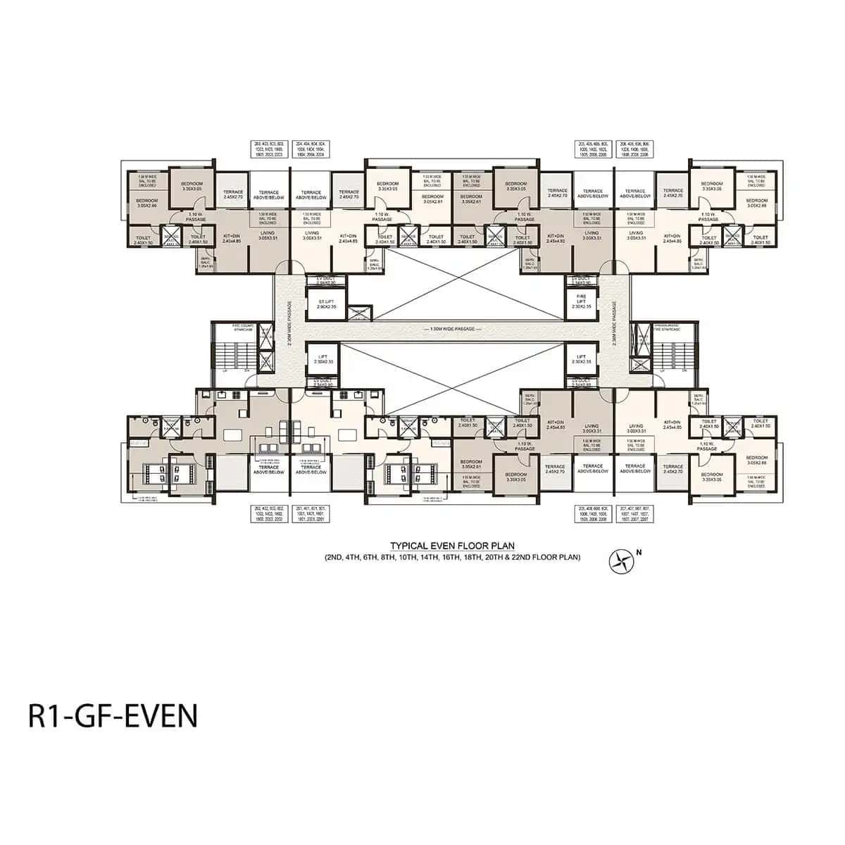 Kolte Patil Arezo Floor plan 3
