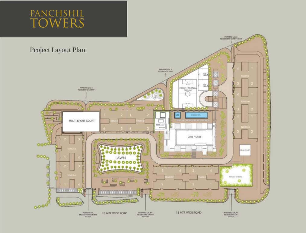 Panchshil Towers Master Plan