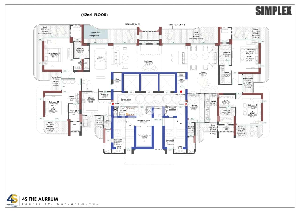 4S The Aurrum Floor plan 1