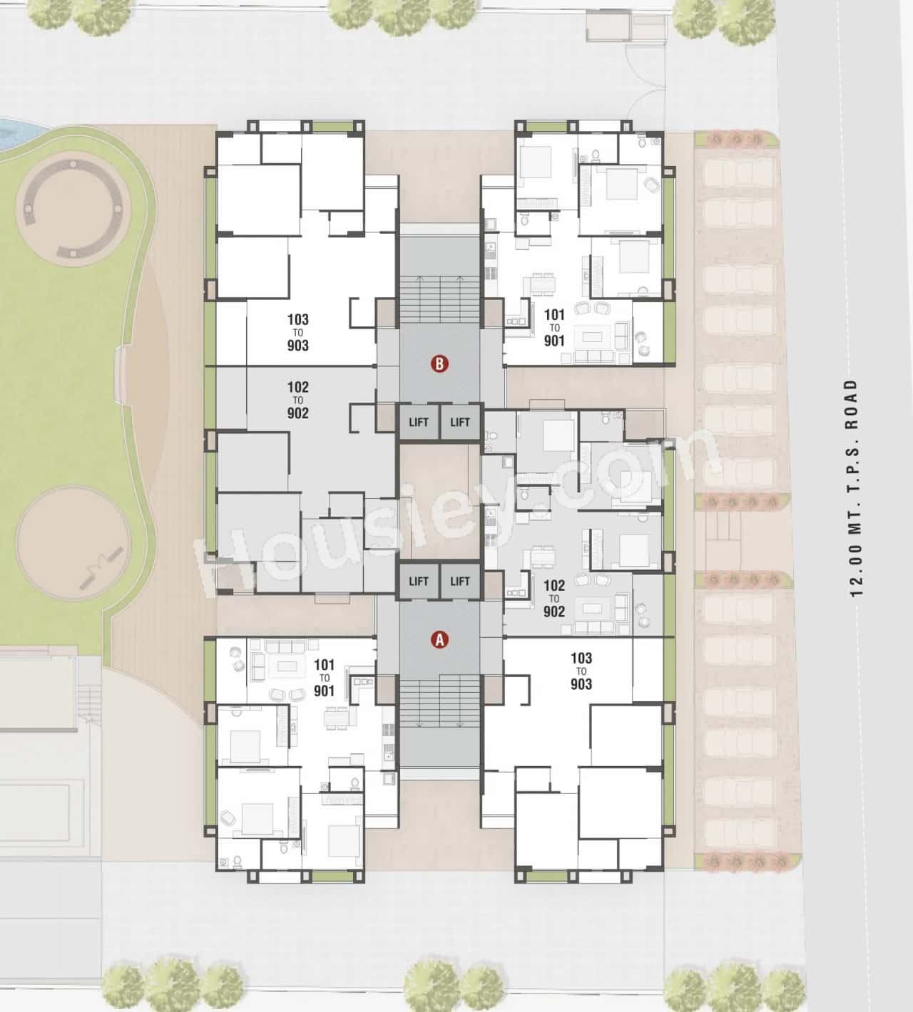 Aadishwar Skyvue 126 Floor plan 1