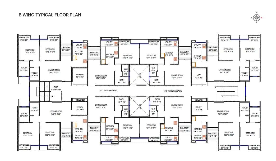 Aakar Ivory Heights Floor plan 2