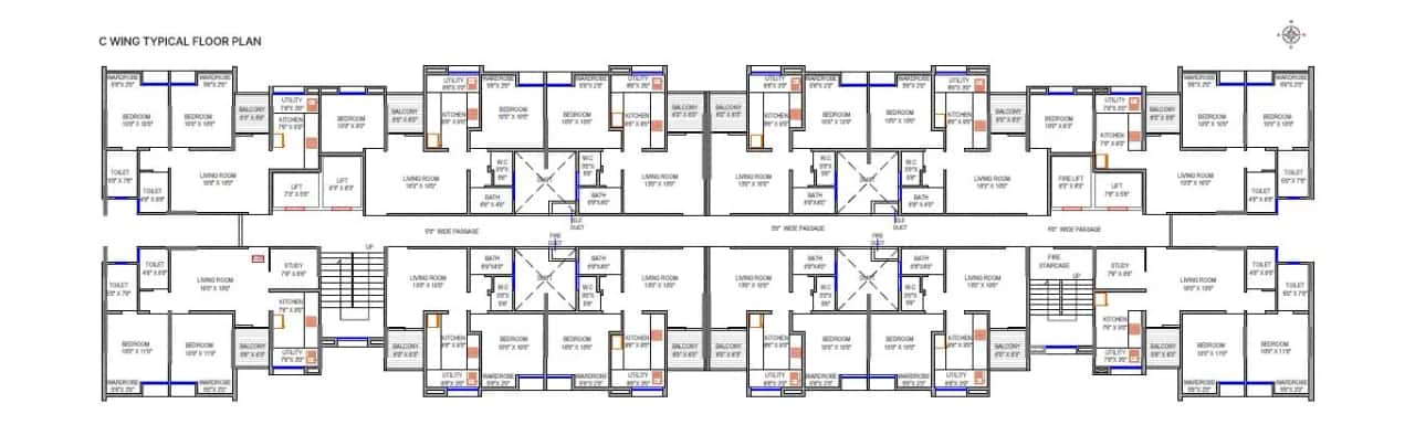 Aakar Ivory Heights Floor plan 3