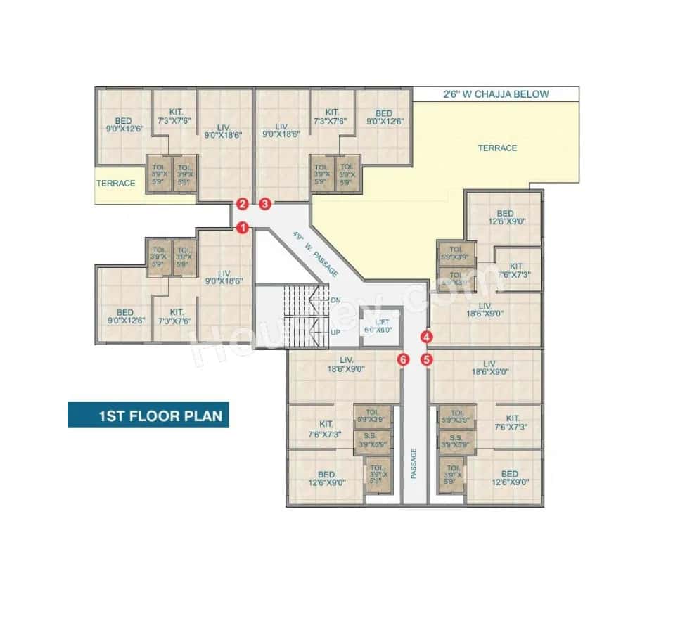 Aar Aar Homes Ramesh Residency Floor plan 2