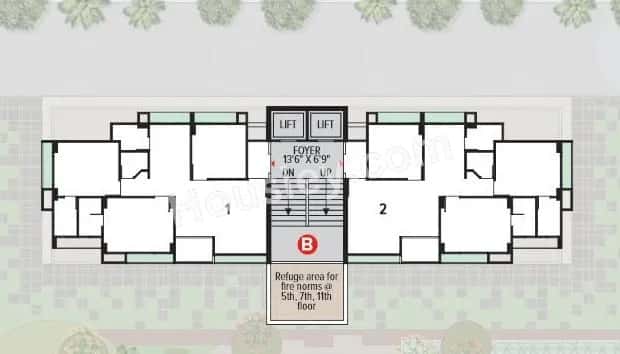Aaryan Ambience Floor plan 2