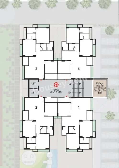 Aaryan Ambience Floor plan 3
