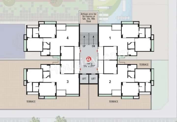 Aaryan Ambience Floor plan 4