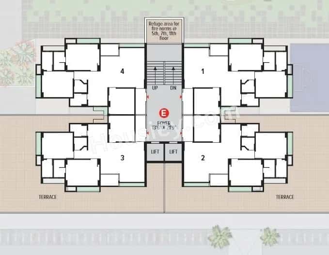 Aaryan Ambience Floor plan 5