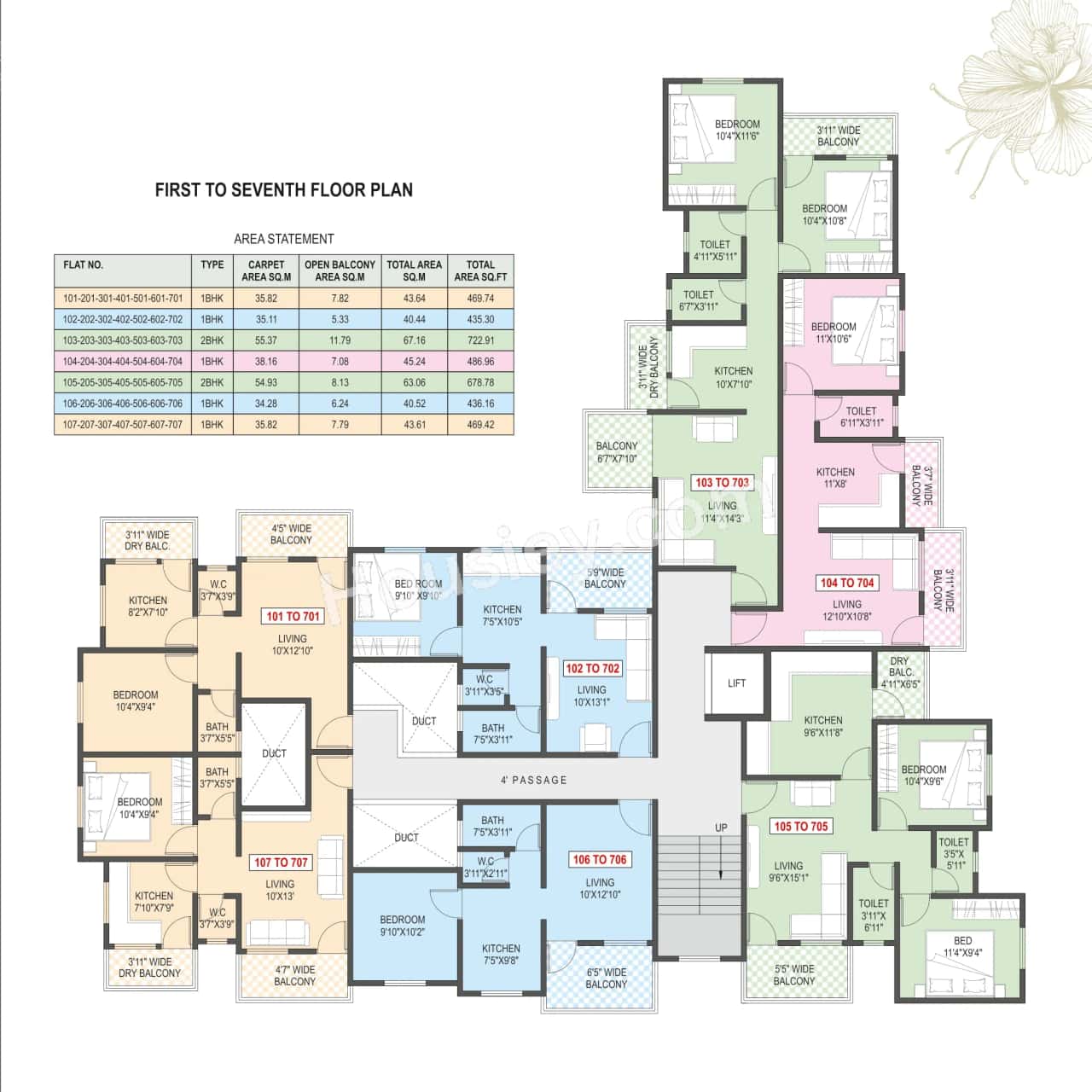 Aayush Wisteria Floor plan 2