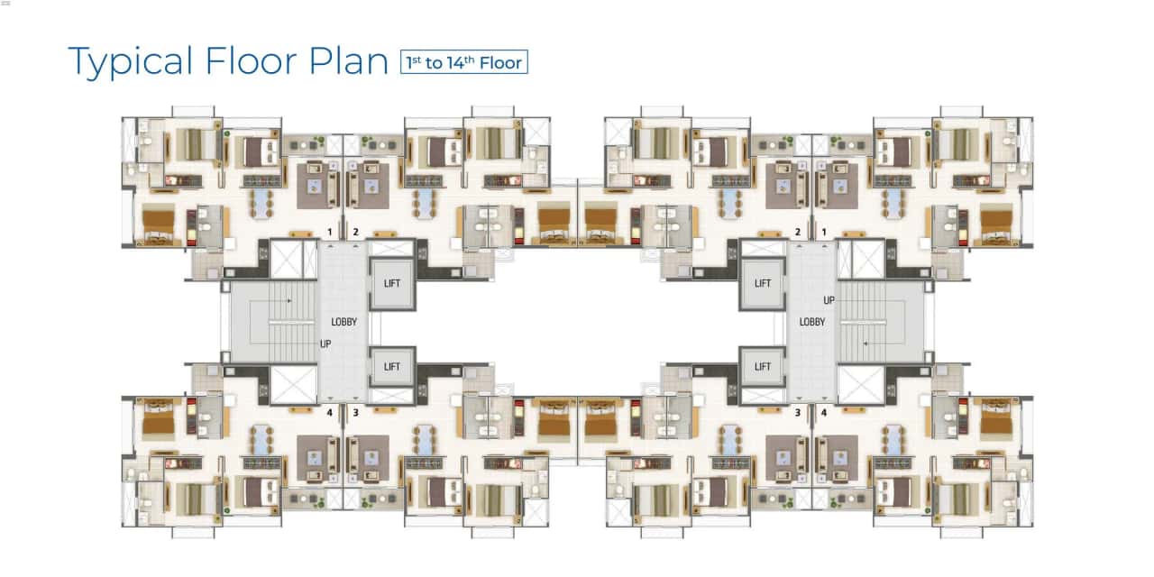 Adani Amogha Floor plan 1