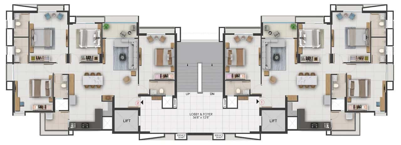 Adani Archway Floor plan 2
