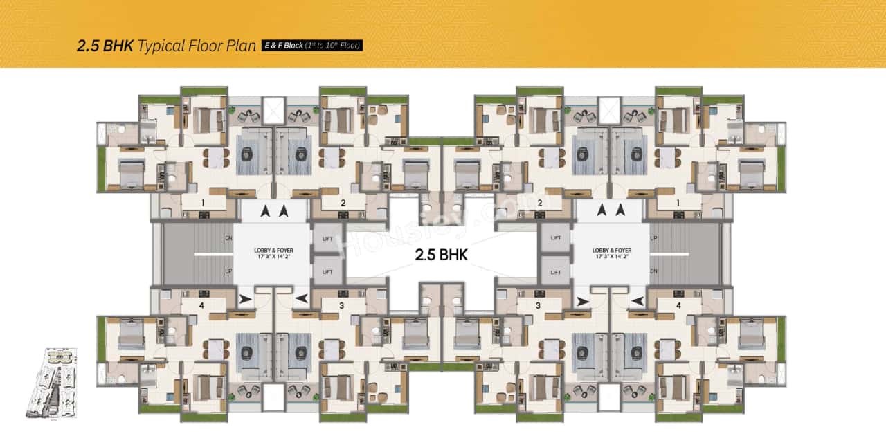 Adani Atrius Floor plan 1