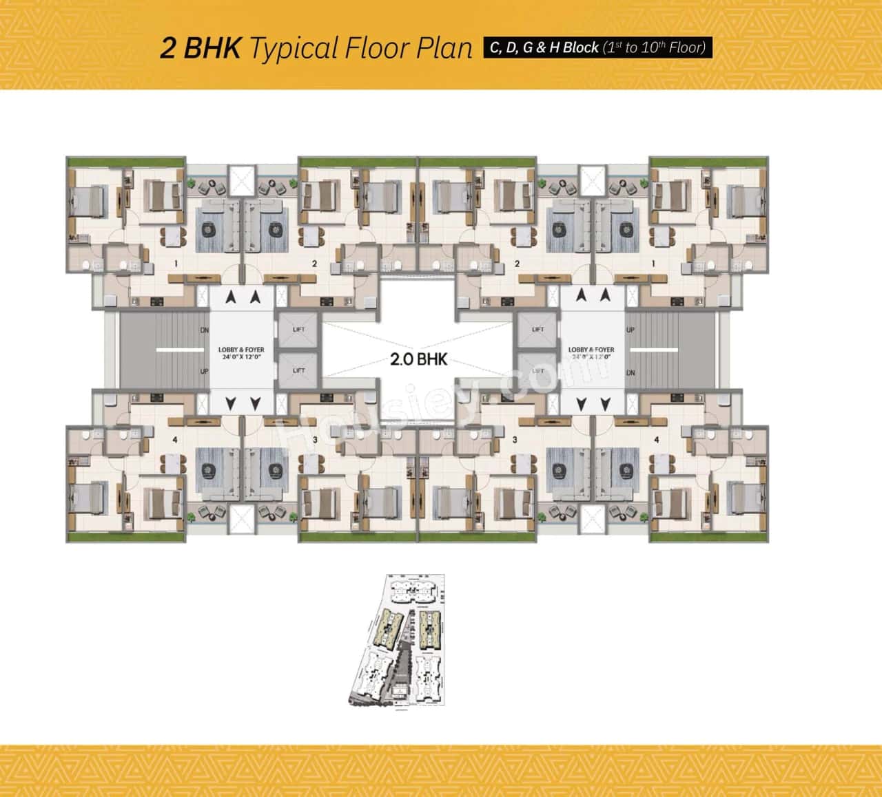 Adani Atrius Floor plan 2