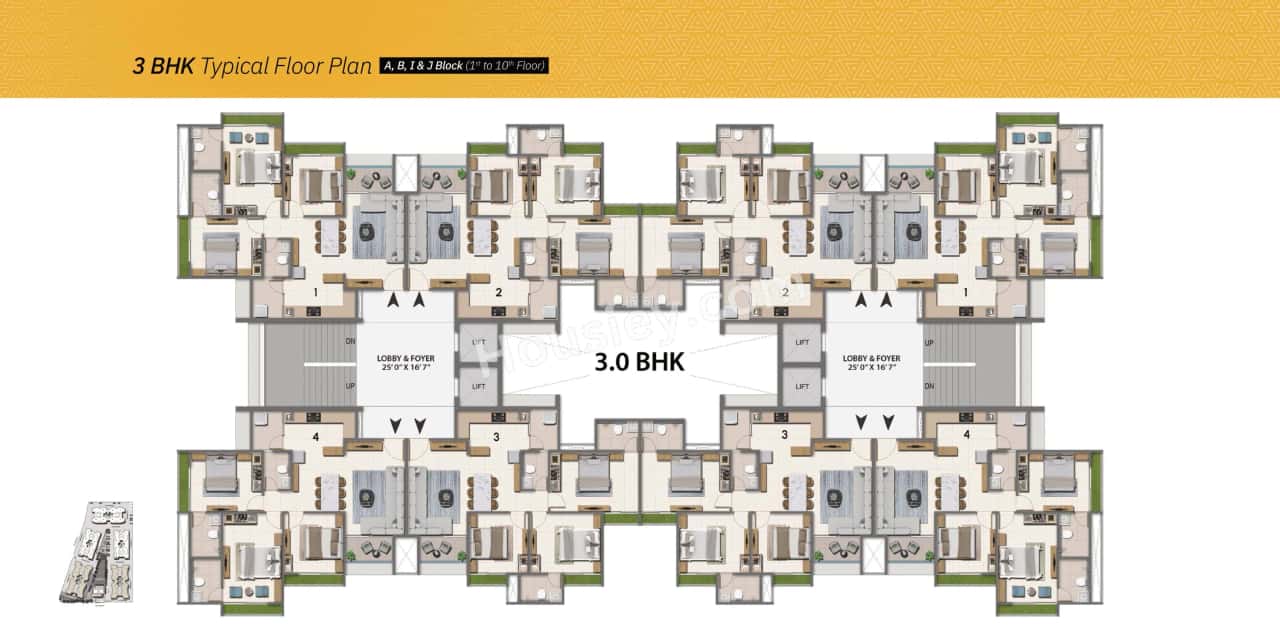 Adani Atrius Floor plan 3