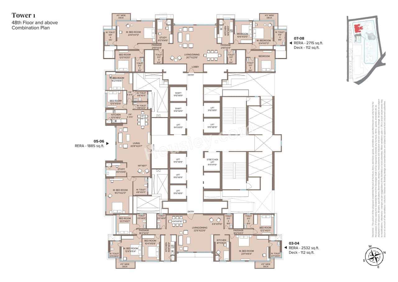 Adani Monte South Floor plan 1