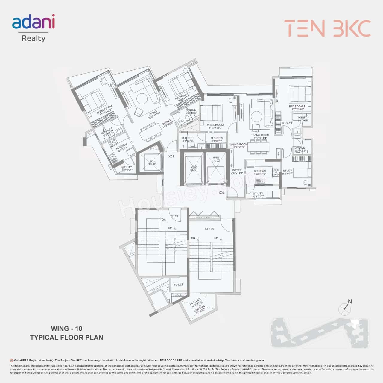 Adani Ten BKC Floor plan 10