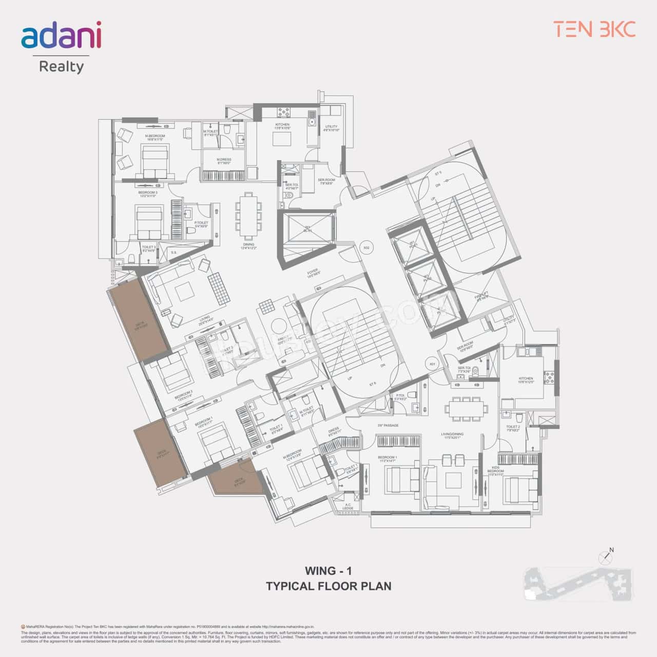 Adani Ten BKC Floor plan 2
