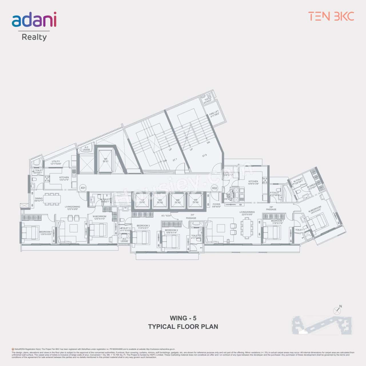 Adani Ten BKC Floor plan 4
